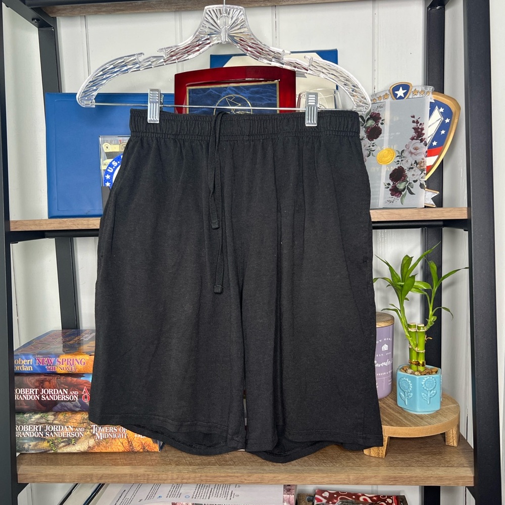 Athletic Works Men's Black Athletic Shorts